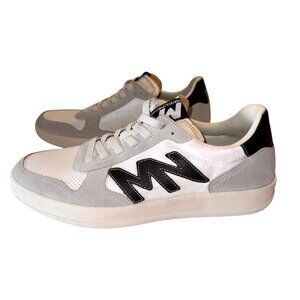 Mens Size 10.5 Skechers Mark Nason MN White & Black Lace-Up Athletic Sneakers